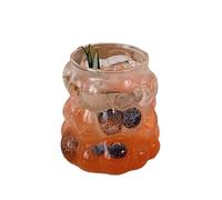 FGUJSUR 350ML Glass Coffee Mug Creative Cup Sleeve Glasses Coffeeware Beautiful Tea Mugs Beer(Without handle)