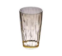 FGUJSUR 6pcs Unbreakable Drinking Glasses 490ml Shatterproof Water Tumblers Reusable Fruit Juice Beer Champagne Cup for Bar(Amber)