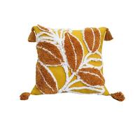 FGUJSUR Carré Housse Coussin Housse de Coussin capitonnée 45 x cm avec Pompons, décoration d'intérieur, taie d'oreiller décorative for canapé, Salon