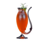 FGUJSUR Creative Cocktail Glass - Porcupine Fish/Swan/Rose/Octopus/Bird Design, Novelty Drink Cup for KTV Bar Night Party(Tall 300ml)