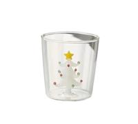 FGUJSUR Creative Handmade BUBBLE GLASS CUP Three-Dimensional Animal and Plant Shape Coffee Milk Drink Cute Transparent Glass Cup(14 White Tree)