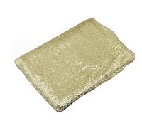 FGUJSUR Némée de mariée Banquet d'anniversaire Noël Nappe thé Maison doré Nappe(Champagne,Round 80cm)