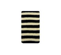 FGUJSUR Original Niche Color Scheme Classic Striped Knitted Muffler for Women Autumn Winter Soft Warm Scarf Female Shawl(WJ1037white)