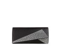 FGUJSUR Pochette de soirée en satin et strass for femme, sac à main scintillant paillettes for fête, mariage ou bal promo(Black)