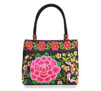 FGUJSUR Sac à main brodé en toile de Style ethnique Original for femmes, petit sac for(Color 5)