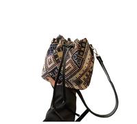 FGUJSUR Sac à main de luxe, pochette, sac tendance, style ethnique floral, en lin, bandoulière for femme(Purple)