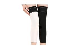 FGUJSUR Winter Warm Wool Kneepad Thick Leg Guard Knee Protector Long Thermal Wraps Old People Cold Pads Brace 1 Pair(Black-Cotton,M 35-50 kg)