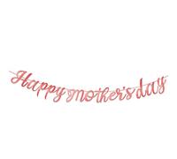 FGUUTYM Bannière « Happy Mother's Day » - Décoration de fête des mères - Décoration pour la fête des mères - Grande bannière pour fête des mères (A, taille unique)