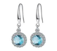 FGUUTYM Boucles d'oreilles pour femmes Crochets d'oreilles Quatre Zircon Boucles d'oreilles rondes pour femmes Boucles d'oreilles tête de mort, A, Métal, Pas de gemme