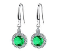 FGUUTYM Boucles d'oreilles pour femmes Crochets d'oreilles Quatre Zircon Boucles d'oreilles rondes pour femmes Boucles d'oreilles tête de mort, A, Métal, Pas de gemme