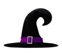 FGUUTYM Chapeau de sorcière d'Halloween pour adulte Nouveauté Cosplay Accessoires pour costume d'Halloween Décorations d'enterrement de vie de jeune fille Coquine (D, A)