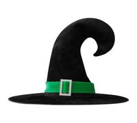 FGUUTYM Chapeau de sorcière d'Halloween pour adulte Nouveauté Cosplay Accessoires pour costume d'Halloween Décorations d'enterrement de vie de jeune fille Coquine (F,A)
