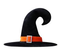 FGUUTYM Chapeau de sorcière d'Halloween pour adulte Nouveauté Cosplay Accessoires pour costume d'Halloween Décorations d'enterrement de vie de jeune fille Coquine (E, A)