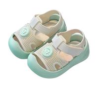 FGUUTYM Chaussures d'apprentissage de la marche pour bébé fille et garçon - Semelle en caoutchouc souple - Respirantes - Légères - Antidérapantes - Confortables - Chaussures d'été - Chaussures de