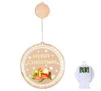 FGUUTYM Christmas LED Light Up Décoration Creative Knot Window Sticker Toy Hanging Ornement Suspension Chambre (D,Taille unique)