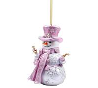 FGUUTYM Décorations de Noël Bonhomme de neige Décoration d'arbre de Noël Acrylique Snowman Pendentif Décoration de Noël 2D Hiver Bonhomme de neige Ornement suspendu pour sapin de Noël Bar Fauteuil (C
