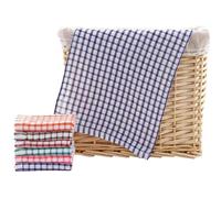 FGUUTYM Ensemble de 4 torchons de cuisine pour faire la vaisselle, 35,4 x 35,4 cm, torchons absorbants, gants à récurer, ensembles de torchons de vaisselle, produits Way Products (z01A bleu marine,