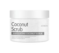 FGUUTYM Exfoliant pour pieds et corps avec collagène et gommage pour raffermir la cellulite et la peau grâce au gommage corporel, exfoliant, nettoyage en profondeur, huile de jojoba au café et noix de