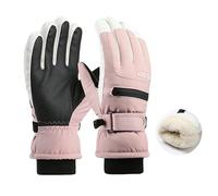 FGUUTYM Gants d'hiver pour enfants - Gants de ski pour temps froid - Sports de plein air - Snowboard pour 6 à 12 ans - Gants à doigts pour garçons et filles - 98 (rose, taille unique)