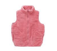 FGUUTYM Gilet d'hiver pour adolescentes et filles - Gilet polaire sans manches - Veste en peluche - Veste de transition pour enfant - Gilet matelassé - Veste softshell chaude - Gilet d'hiver pour