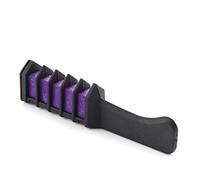FGUUTYM Hair Salon Crayo avec peigne à la craie pour cheveux, poudre temporaire, mascara, soin des cheveux, craie (violet, taille unique)