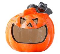 FGUUTYM Halloween Créative Céramique Veilleuse Creux Lumière Atmosphère Décoration Drôle Ornements Activité Accessoires Ornements Stylos Organisateur (H, Taille unique)