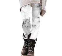 FGUUTYM Legging décontracté imprimé taille haute pour femme - Legging de fitness - Pantalon de yoga taille haute avec poche, blanc, L
