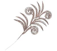 FGUUTYM Lot de 5 feuilles d'or de Noël Décorations Feuilles artificielles Fleurs artificielles Décoration de Noël Feuilles décoratives d'arbre de Noël Piquets d'arbre de Noël Guirlande Décoration de
