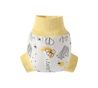 FGUUTYM Maillot de bain réutilisable avec motifs mignons pour nouveau-né et nouveau-né (jaune, 6-12 mois)