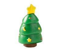 FGUUTYM Miniature Arbre de Noël Ornement Scène de Décoration Accessoires Figurines en Résine pour Vacances Festives Présentoir Stylos Rangement Bureau Pas Cher (B, 4 x 2,4)