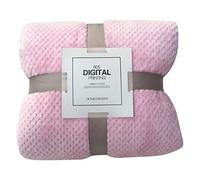 FGUUTYM Plaid Chaud Couverture de Lit Plaid Maille Épaisse Grande Chaude Douce Linge de Maison Grande Fourrure (Rose, M)