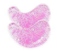 FGUUTYM Sac de Glace, Coussinet Yeux en gel réutilisable, Patch pour les yeux chaud et froid sous les yeux, contre la fatigue oculaire, les cernes autour des yeux, 5 ml de cils magnétiques (rouge,