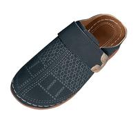 FGUUTYM Sandales d'été pour femme avec talon compensé super doux - Mules fermées - Plateforme épaisse - Sandales d'été confortables - Chaussures de plage - Pour l'intérieur et l'extérieur, Marine, 43