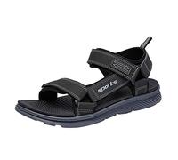 FGUUTYM Sandales plates pour hommes, mode et confortable avec fond souple, sandales de plage, sandales souples, chaussures de badminton pour hommes 43, gris, 44 EU