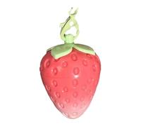 FGUUTYM Strawberry Keychain Baume à lèvres chaud longue durée hydratant Tint Warm Change Rouge à lèvres New Strawberry Student Cute Girl Baume à lèvres bio (G, taille unique)