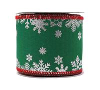 FGUUTYM Visland Rubans de Noël Colorés Ruban de Vacances Décorations Rubans en Tissu Rustique Artisanat Ornements de Vacances 1 Rouleau/5 Yard Tentes d'événement 10 x 10 (B, A)