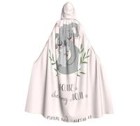 Fgwaauh Cape à capuche unisexe avec capuche pour maman et bébé - Longue cape d'Halloween - Costume de cosplay - Robe à capuche