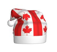 Fgwaauh Chapeau de Père Noël drapeau canadien, chapeau de Noël, Nouvel An, fête de Noël, Nouvel An, fournitures de fête festives