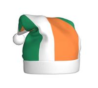 Fgwaauh Chapeau de Père Noël drapeau irlandais, chapeau de Noël, Nouvel An, fête de Noël, Nouvel An, fournitures de fête festives