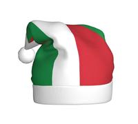 Fgwaauh Chapeau de Père Noël drapeau italien, chapeau de Noël, Nouvel An, fête de Noël, Nouvel An, fournitures de fête festives