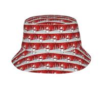 Fgwaauh Chapeau seau unisexe tendance avec inscription « Merry Christmas Day » - Chapeau de plage - Esthétique - Chapeau de pêche pour hommes, femmes, adolescents - Noir