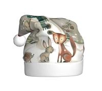 Fgwaauh Chouette debout sur un chapeau de Père Noël bonhomme de neige, chapeau de Noël, Nouvel An, fête de Noël, Nouvel An, fournitures de fête festives