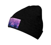 Fgwaauh Dolphins Art Bonnet d'hiver tricoté pour homme et femme Bonnet chaud Bonnet de ski doux et chaud Unisexe, Noir , Taille unique