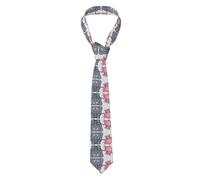 Fgwaauh Elephant And Piggie Cravate classique en soie pour homme