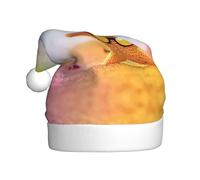 Fgwaauh Jolies étoiles de mer avec lunettes jaunes - Chapeau de Père Noël - Pour Noël, Nouvel An, Noël, Nouvel An, fêtes festives