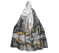 Fgwaauh Love From New York Cape unisexe avec capuche pleine longueur pour Halloween, cosplay