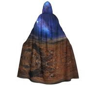 Fgwaauh Nebula In Desert Monument Valley Landscape Cape unisexe avec capuche pleine longueur pour Halloween, cosplay, robe à capuche