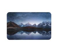 Fgwaauh Night Sky With Milky Way Tapis de douche en terre de diatomée antidérapant super absorbant à séchage rapide