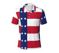 Fgwaauh Polo de golf à manches courtes et col pour homme Motif drapeau de l'État du Texas, Noir , 4XL