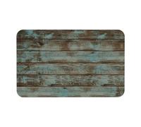 Fgwaauh Tapis de douche rustique en terre de diatomée en bois de grange ancienne, antidérapant, super absorbant, séchage rapide, tapis de sol de salle de bain